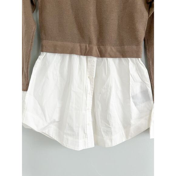 Club Monaco | Berdine Sweater | "Fox" Tan and white | Sz XS | NWT - Picture 4 of 8